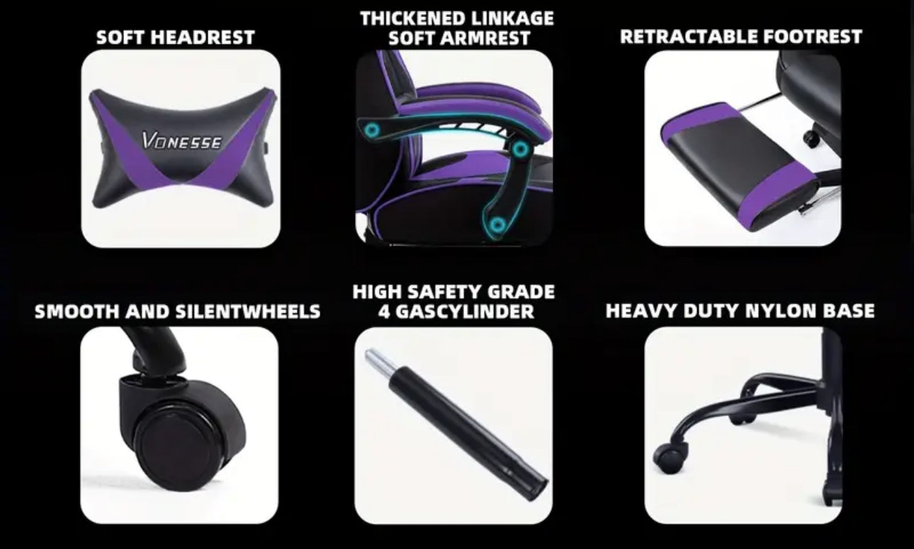 ZEANUS Ergonomic Multifunctional Gaming Chair